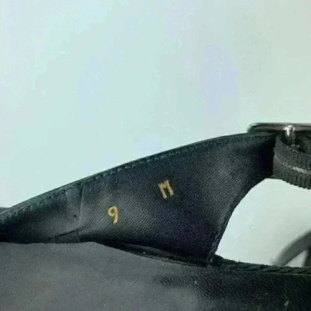 Sesto Meucci heels size 9 M black Italian leather 90s vintage coastal granny